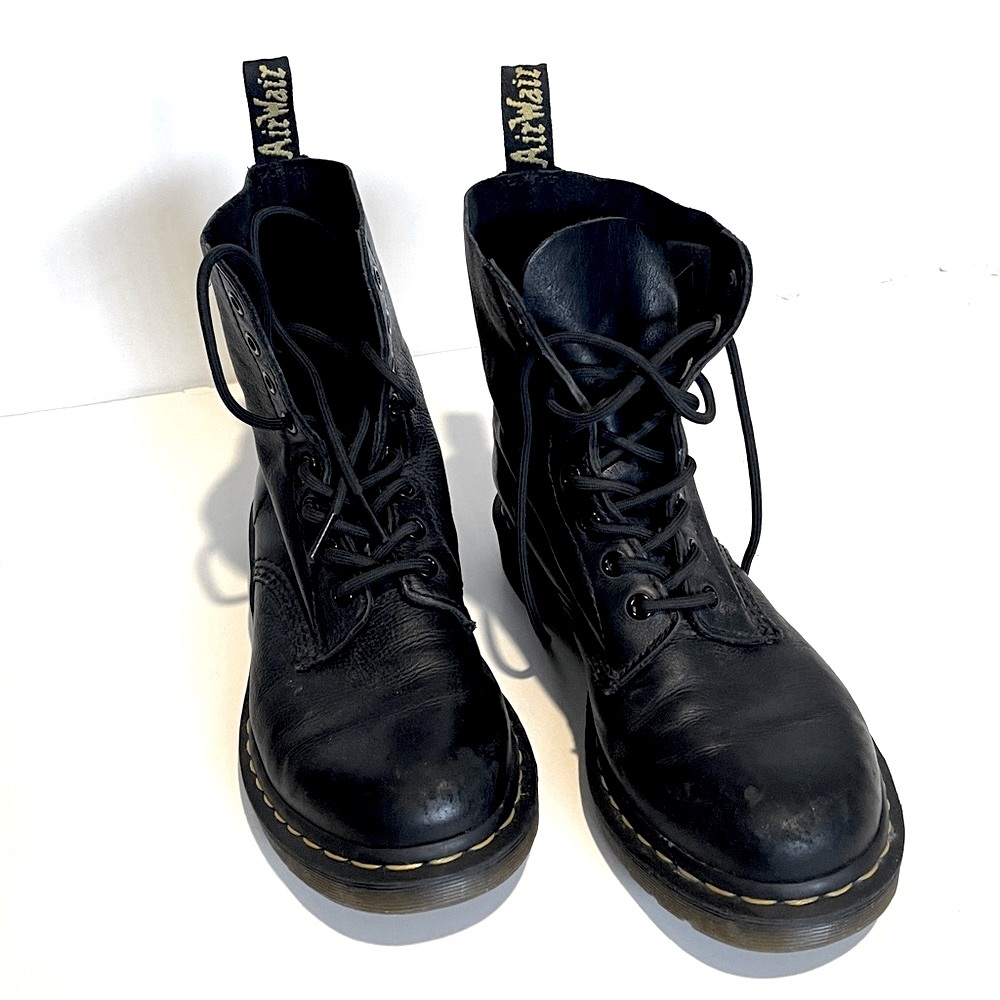 Dr. Martens womens soft leather Pascal Black Booties